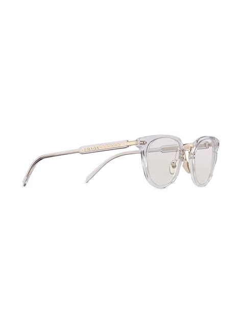 prada sunglasses clear frame|Prada clear prescription glasses.